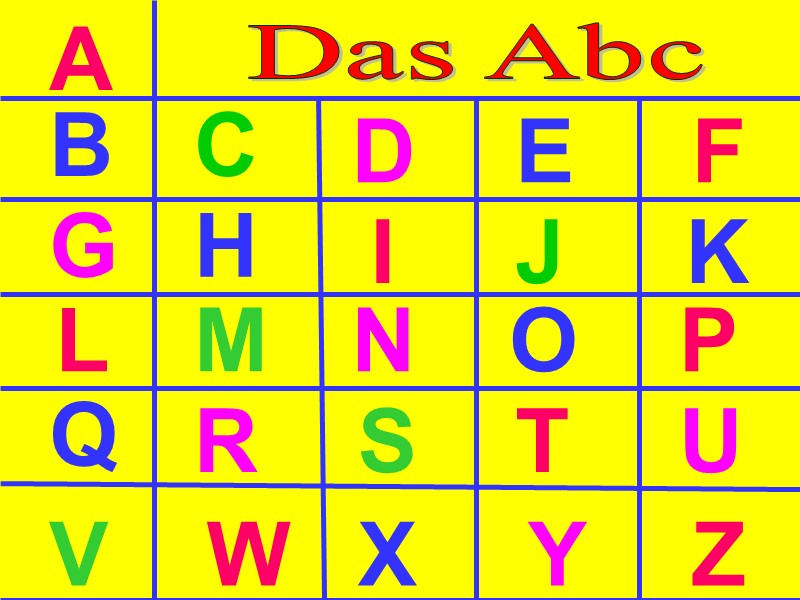 Das Abc A B C D E F G H I J K L